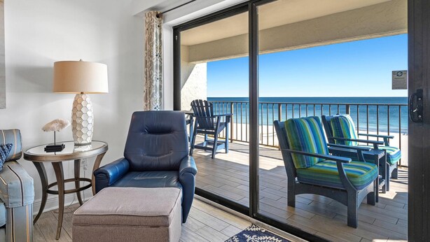 Condo, 1 King Bed with Sofa bed (Shipwatch A504) | Living area | TV - Shipwatch A504 (Pensacola)