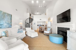 Condo, Multiple Beds (Shipwatch B301) | Living area | TV - Shipwatch B301 (Pensacola)