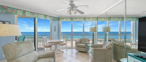 Condo, Multiple Beds (SeaSpray West 603- Gulf Front) | Living area | TV