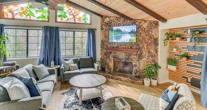 Crestline Home w/ Private Hot Tub: Steps to Lake!