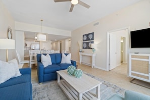 Condo, Multiple Beds (Spanish Key 609) | Living area | TV - Spanish Key 609 (Pensacola)