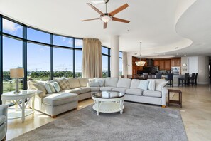 Living area - Capri 202 + Free Seasonal Beach Service (Pensacola)
