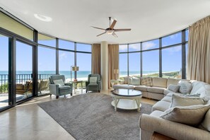 Living area - Capri 202 + Free Seasonal Beach Service (Pensacola)