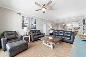 Condo, 1 King Bed with Sofa bed (Windemere 1003) | Living area | TV - Windemere 1003 (Pensacola)
