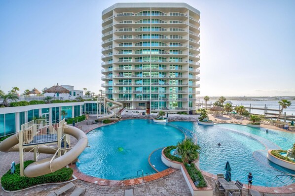 Lejlighed - flere senge (Caribe Penthouse D107) | Pool | Indendørs pool, udendørs pool