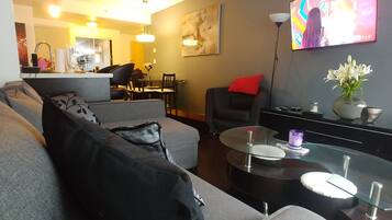 Smart TV, video games, DVD player, books