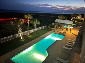 A heated pool