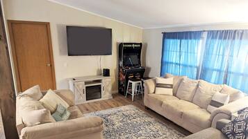 Smart TV, video games, foosball