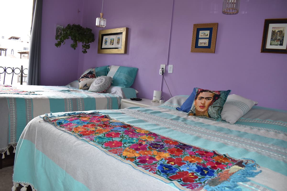 Luxury room suite with 2 queen beds, beautiful terrace with majestic views and private bathroom | 1 bedroom, Egyptian cotton sheets, premium bedding, Tempur-Pedic beds