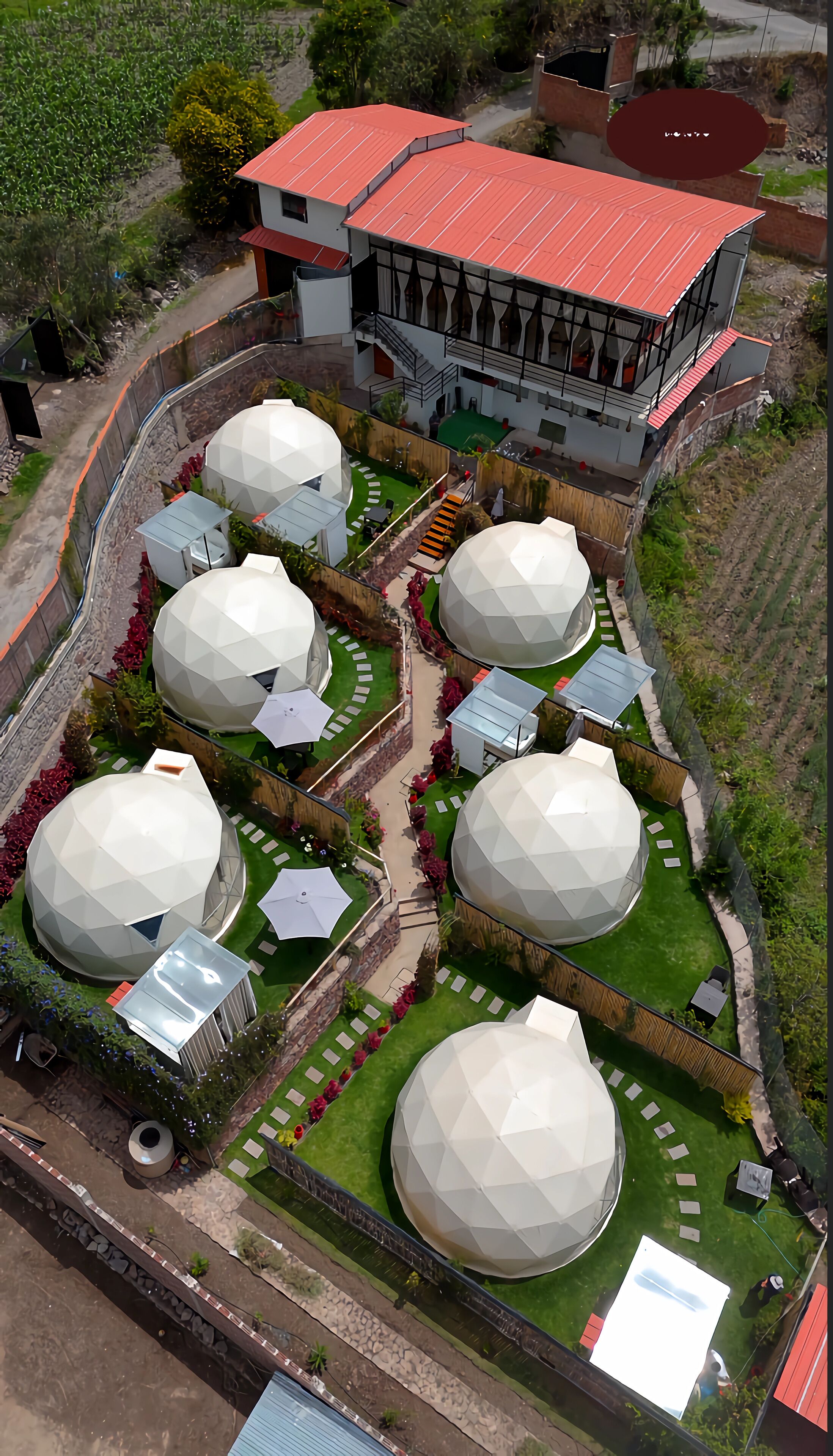 Façade de l’hébergement