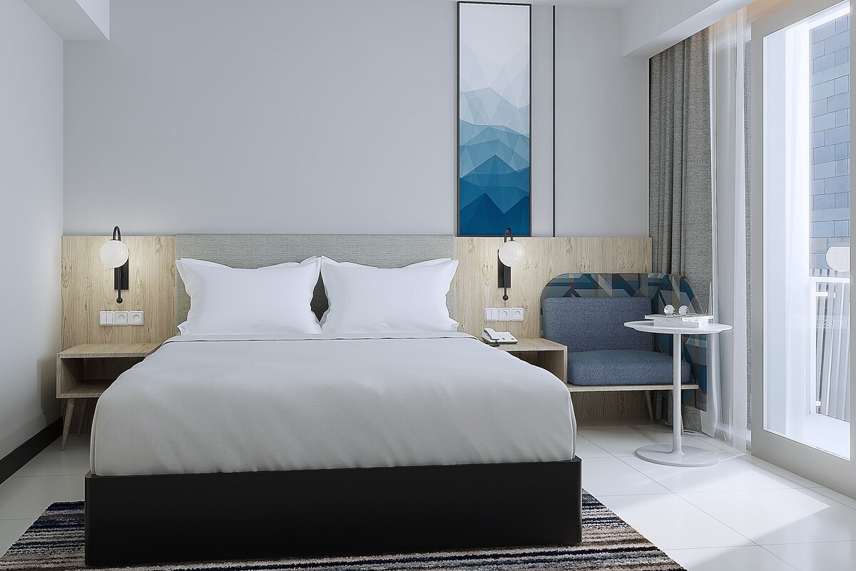 In-room safe, blackout drapes, WiFi (free), bed sheets