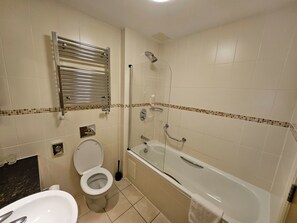 Hair dryer, towels