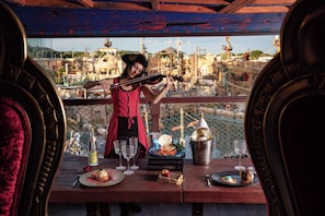 Outdoor dining - Mobil-home Privilège Clim 6p | Parc aquatique XXL (Agde)