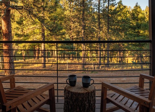 Gorgeous Cabin in the Woods, King Bed, Fire Pit, A/C
