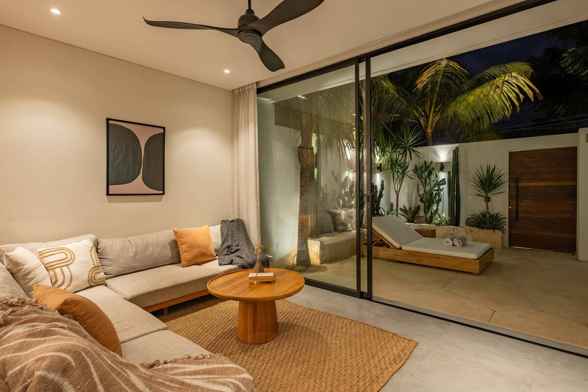 Villa, 1 Bedroom | Living room | 50-inch TV with cable channels