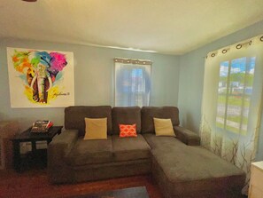 Smart TV, chimenea y libros 