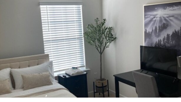 Unclassified image, 1 of 3, button - Cozy Stylish 1 Room at New Townhome in Welcoming Fuquay Varina with WiFi, Desk (FUQUAY VARINA)