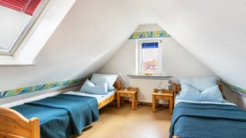 2 slaapkamers, een strijkplank/strijkijzer, gratis wifi, beddengoed