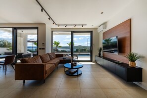 TV, video games - Seaview villa S. with pool (Posedarje)