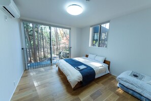 [Pet Friendly] Maisonette with open-air bath | Free WiFi, bed sheets - Fuji no Hoshizora FJ Forest (Fujikawaguchiko)