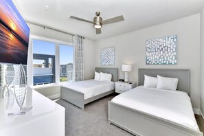 5 bedrooms, in-room safe, iron/ironing board, free WiFi