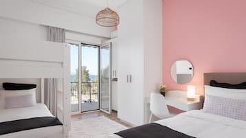 Apartemen Comfort | 2 kamar tidur, seprai katun Mesir, seprai premium, dan busa memori