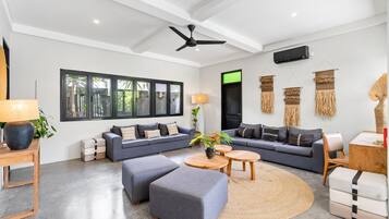 Biệt thự Cao cấp | Khu phòng khách | Smart TV 55-inch có truyền hình kỹ thuật số