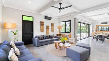 Luxury Villa | Living area | 55-inch Smart TV with digital channels