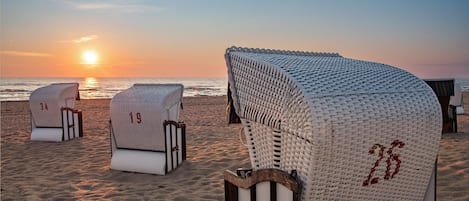 Vlak bij het strand