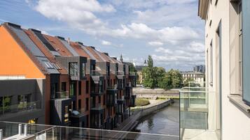 Design-Apartment | Blick auf die Stadt