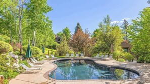 A heated pool