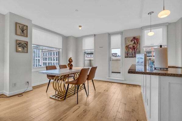 Dining - 2 BR Fully Furnished Apartment at Penn Quarters - Surrounded by Best Restaurants (Washington)