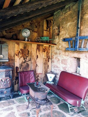 Terrace/patio - Maison d'hôtes de charme - Ancien moulin en pleine nature - La Paulusmühle (Soucht)