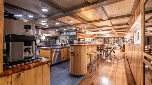 Basic House | Private kitchen - Luxury Canary Wharf House Boat Room 6 (London)