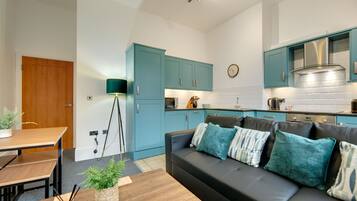 Apartamento | Área de estar | Smart TV 50 polegadas com canais digitais