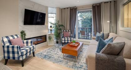 1BR + 2 Dens | Gables | Epic Location Near Gondolas | Private Balcony | Fireplace | Parking