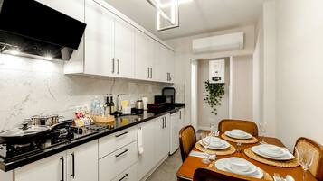 Standard-Apartment, Stadtblick | Eigene Küche