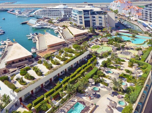 Apartment | Aerial view - Britain in the Sun at Luxurious Ocean Village (Gibraltar)