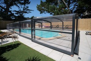 Outdoor pool, a heated pool - Maison Piscine 10 Couchages Pornichet Baie de La Baule (Pornichet)