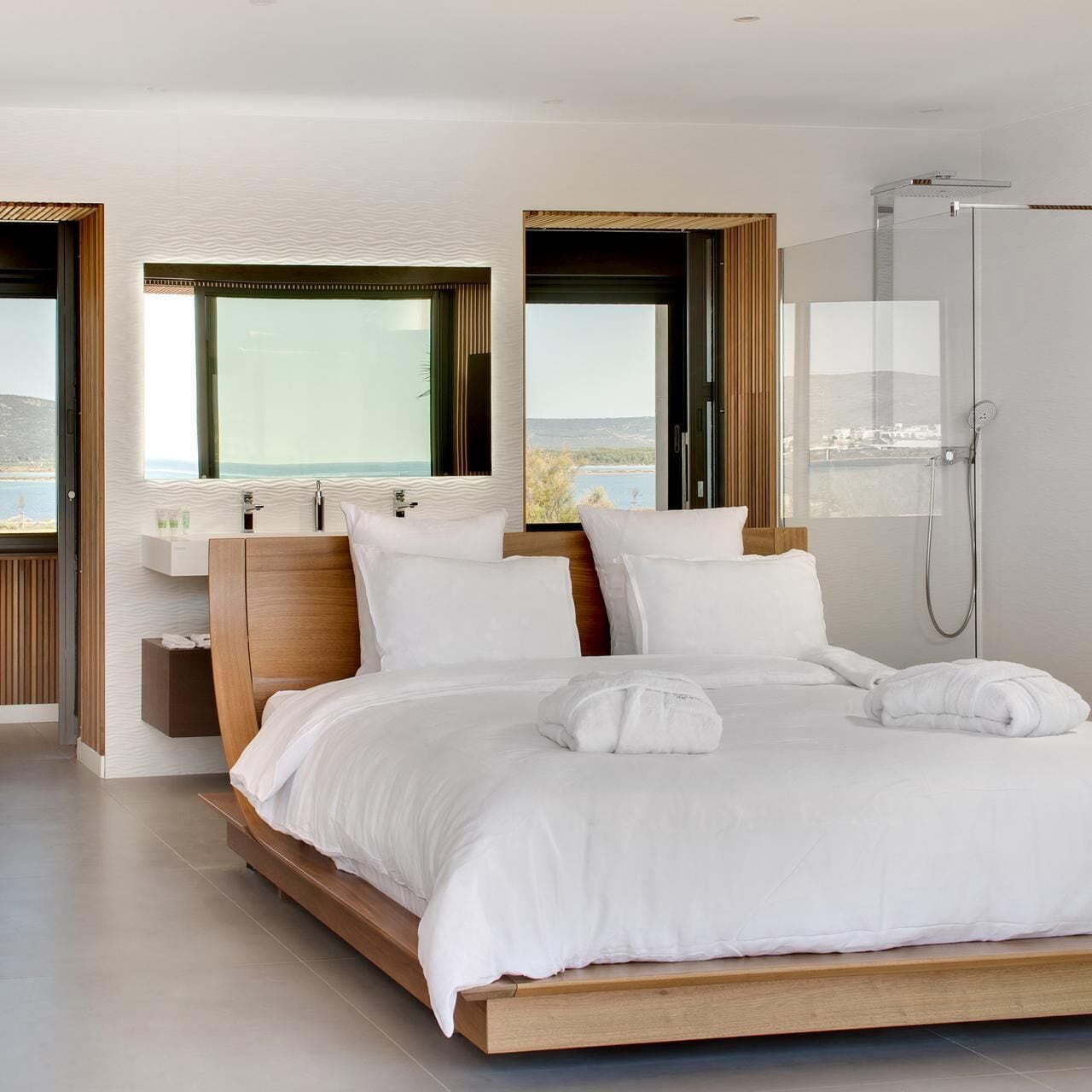 Chambre Double Deluxe, 1 très grand lit, vue mer