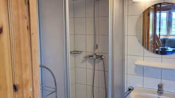 Shower, hair dryer
