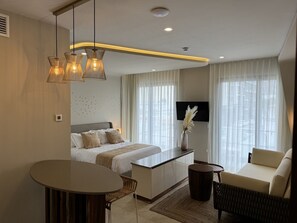 Leilighet – city | 1 soverom, safe på rommet, blendingsgardiner og lydisolert