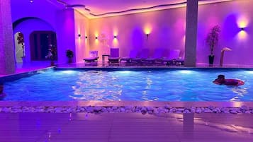 Indoor pool, seasonal outdoor pool