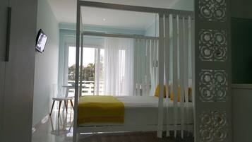 1 bedroom, travel crib, WiFi, bed sheets