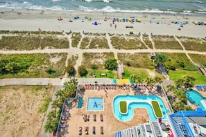 Aan het strand