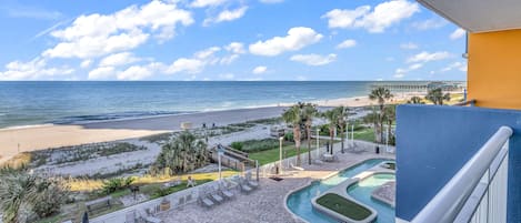 Standard Condo, 2 Bedrooms, Balcony, Beach View | Balcony view