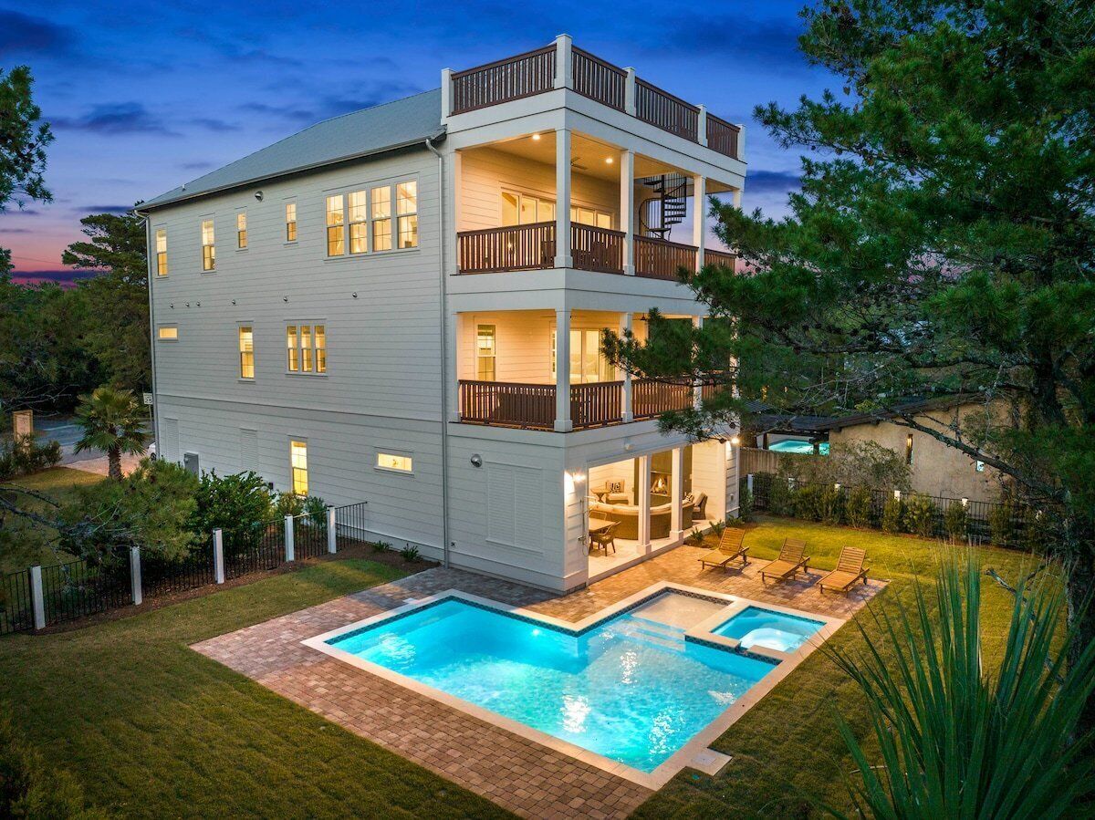 A heated pool