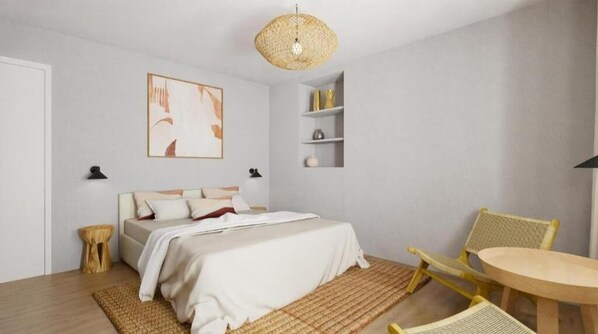 1 Schlafzimmer, Bügeleisen/Bügelbrett, Internetzugang, Bettwäsche