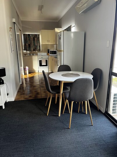 Cosy little white box, everything you need for a little getaway