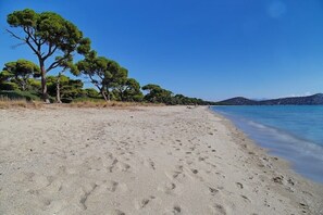 Vlak bij het strand
